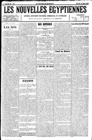 Les nouvelles Egyptiennes vom 16.05.1912