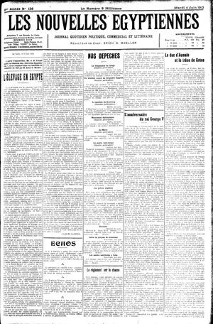 Les nouvelles Egyptiennes vom 04.06.1912