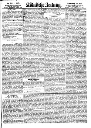 Kölnische Zeitung on May 28, 1857