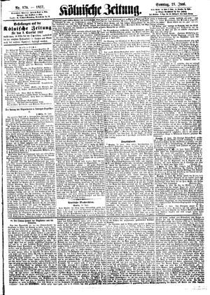 Kölnische Zeitung vom 21.06.1857