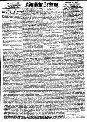 Kölnische Zeitung vom 24.06.1857
