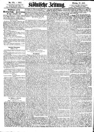 Kölnische Zeitung vom 29.06.1857