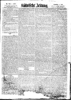 Kölnische Zeitung vom 04.07.1857