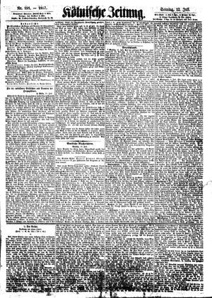 Kölnische Zeitung vom 12.07.1857