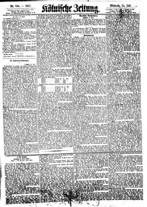 Kölnische Zeitung on Jul 15, 1857