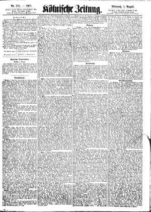 Kölnische Zeitung vom 05.08.1857