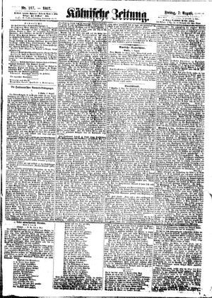 Kölnische Zeitung on Aug 7, 1857