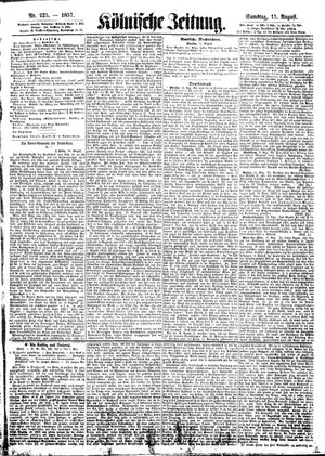 Kölnische Zeitung vom 15.08.1857