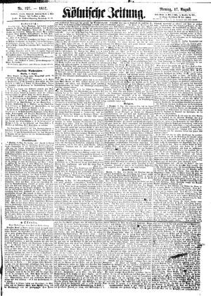 Kölnische Zeitung vom 17.08.1857