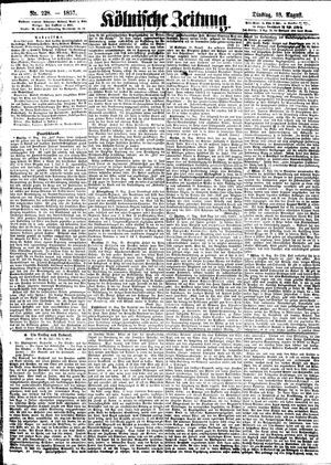 Kölnische Zeitung vom 18.08.1857