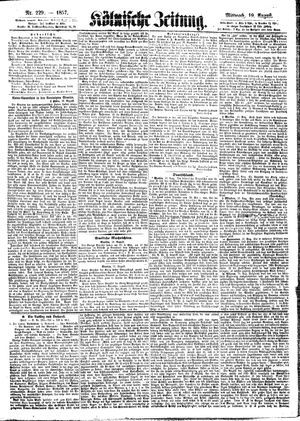 Kölnische Zeitung vom 19.08.1857