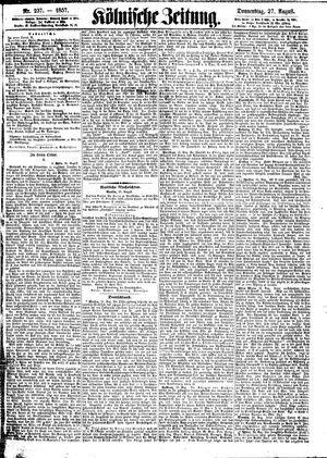 Kölnische Zeitung on Aug 27, 1857