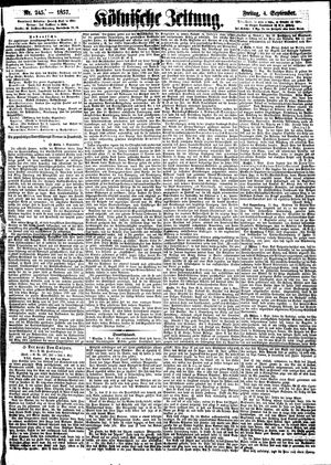 Kölnische Zeitung vom 04.09.1857
