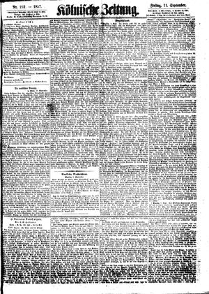 Kölnische Zeitung vom 11.09.1857