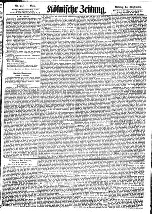Kölnische Zeitung vom 14.09.1857