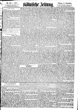 Kölnische Zeitung vom 15.09.1857