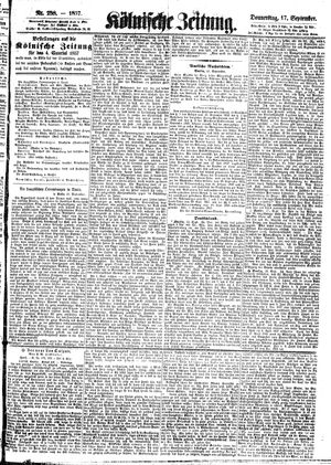 Kölnische Zeitung vom 17.09.1857