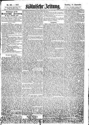 Kölnische Zeitung vom 19.09.1857