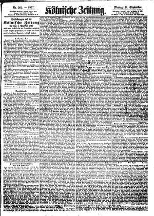 Kölnische Zeitung vom 21.09.1857