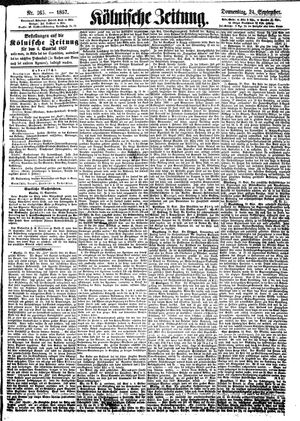Kölnische Zeitung vom 24.09.1857