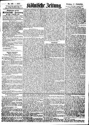 Kölnische Zeitung vom 27.09.1857