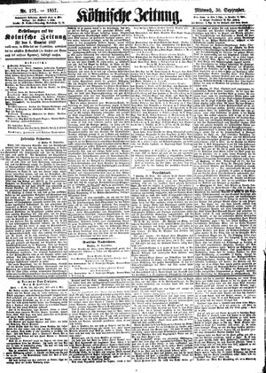 Kölnische Zeitung on Sep 30, 1857