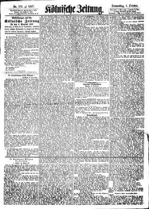 Kölnische Zeitung vom 01.10.1857