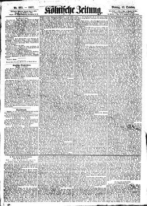 Kölnische Zeitung vom 12.10.1857