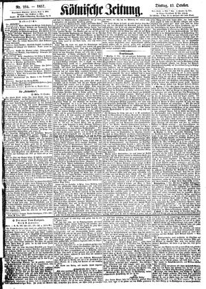 Kölnische Zeitung vom 13.10.1857