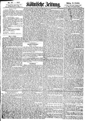 Kölnische Zeitung vom 16.10.1857
