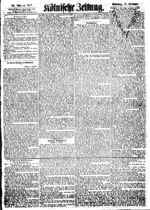 Kölnische Zeitung vom 17.10.1857
