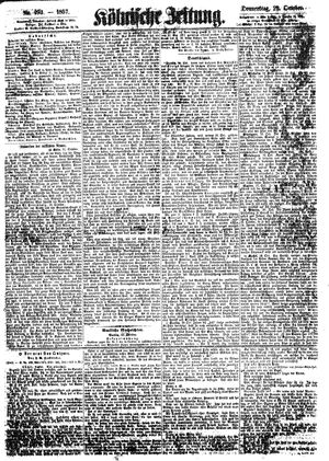 Kölnische Zeitung on Oct 22, 1857