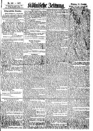 Kölnische Zeitung vom 25.10.1857