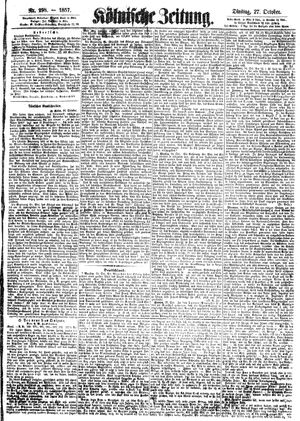 Kölnische Zeitung vom 27.10.1857