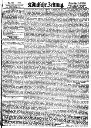 Kölnische Zeitung vom 29.10.1857