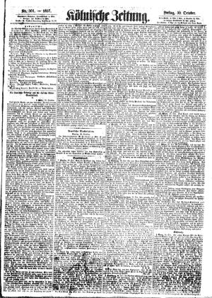 Kölnische Zeitung vom 30.10.1857