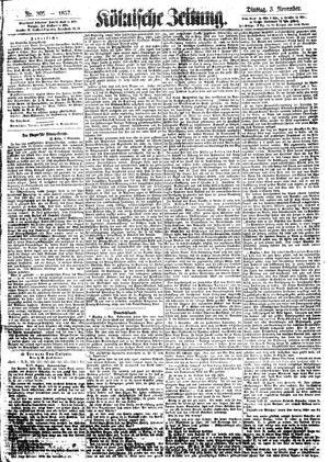 Kölnische Zeitung on Nov 3, 1857