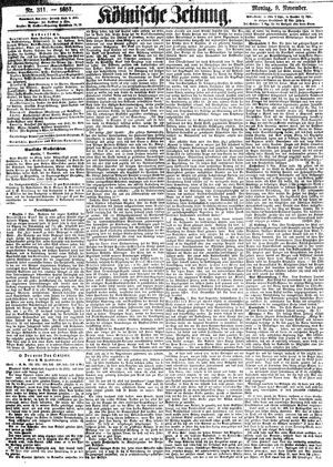 Kölnische Zeitung vom 09.11.1857
