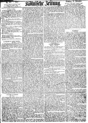 Kölnische Zeitung vom 15.11.1857