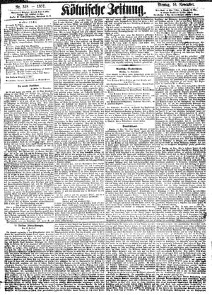Kölnische Zeitung vom 16.11.1857
