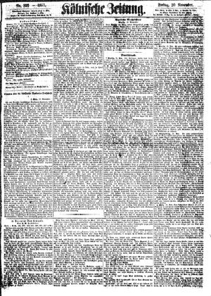 Kölnische Zeitung vom 20.11.1857
