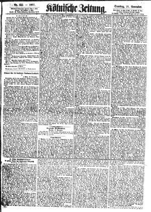 Kölnische Zeitung vom 21.11.1857