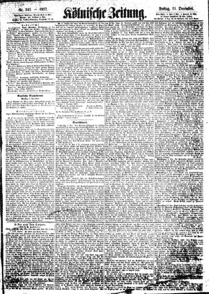 Kölnische Zeitung vom 11.12.1857