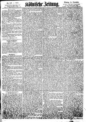 Kölnische Zeitung vom 14.12.1857