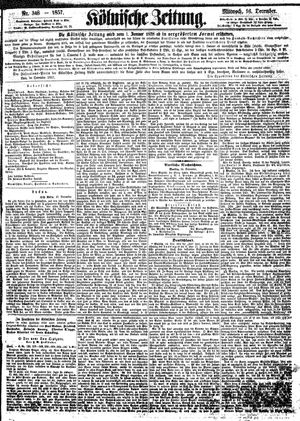 Kölnische Zeitung vom 16.12.1857