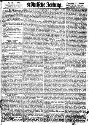 Kölnische Zeitung vom 17.12.1857
