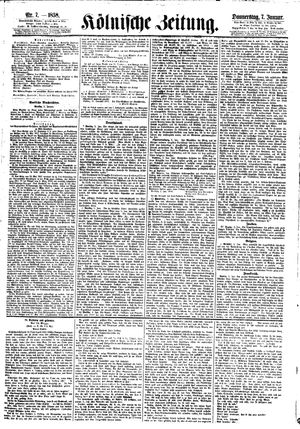 Kölnische Zeitung vom 07.01.1858