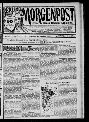 Berliner Morgenpost vom 10.11.1898