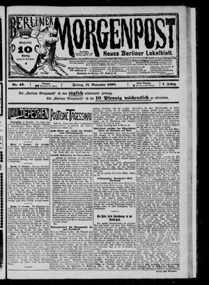 Berliner Morgenpost vom 11.11.1898