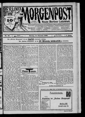 Berliner Morgenpost vom 13.11.1898